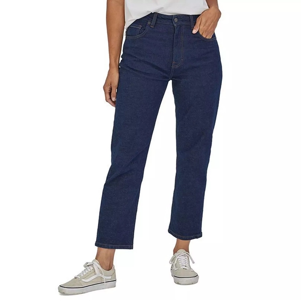 NWOT Patagonia Women’s Straight Leg Jeans Dark Wash Indigo Size 26